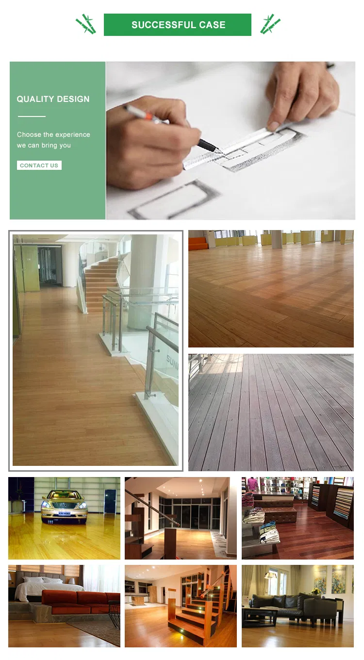 High Density 18mm 20mm Bamboo Decking Outdoor Waterproof Parquet Flooring