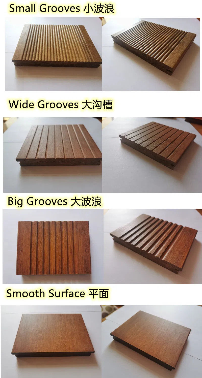 High Density 18mm 20mm Bamboo Decking Outdoor Waterproof Parquet Flooring