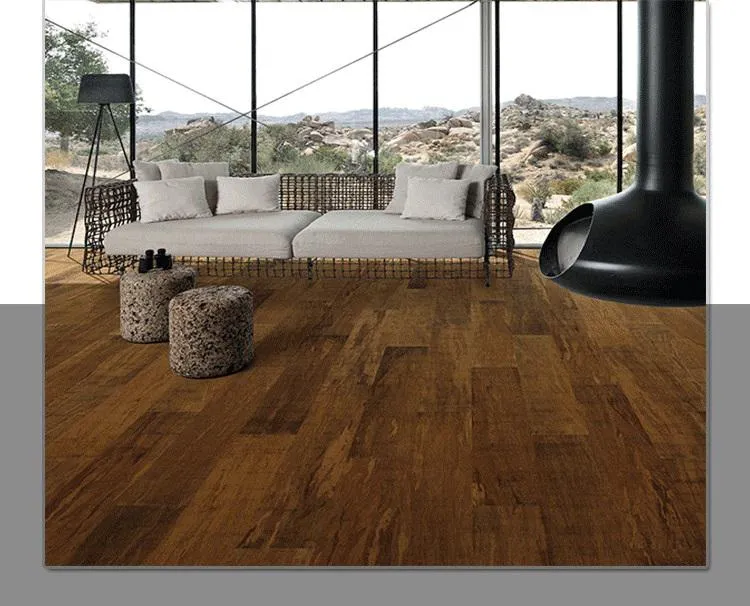 High Density and Durable Solid Uniclic Carbonized Bamboo Flooring