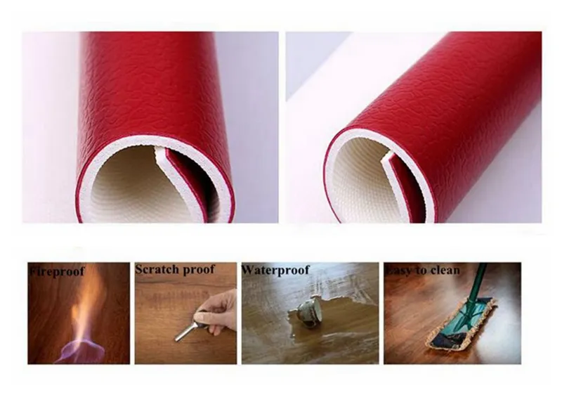High Quality 100% Virginal Material 4mm Commercial Grey PVC Vinyl Flooring
