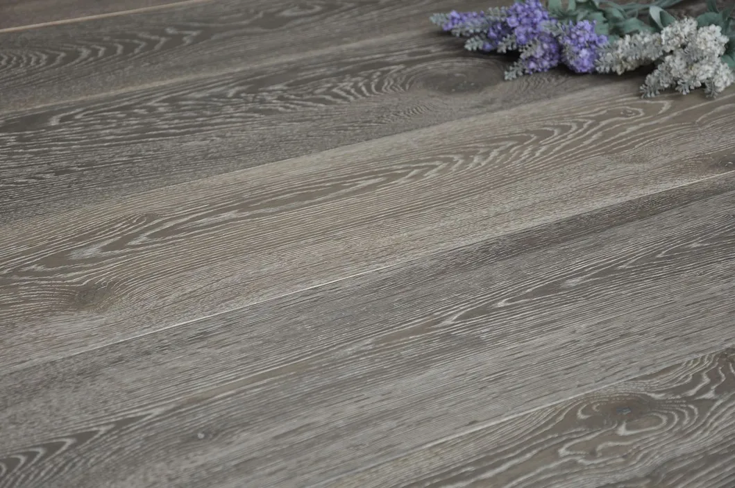 High Quality Big Size Reactive Stain Engineered White Oak Wood Flooring Oak Parquet Flooring