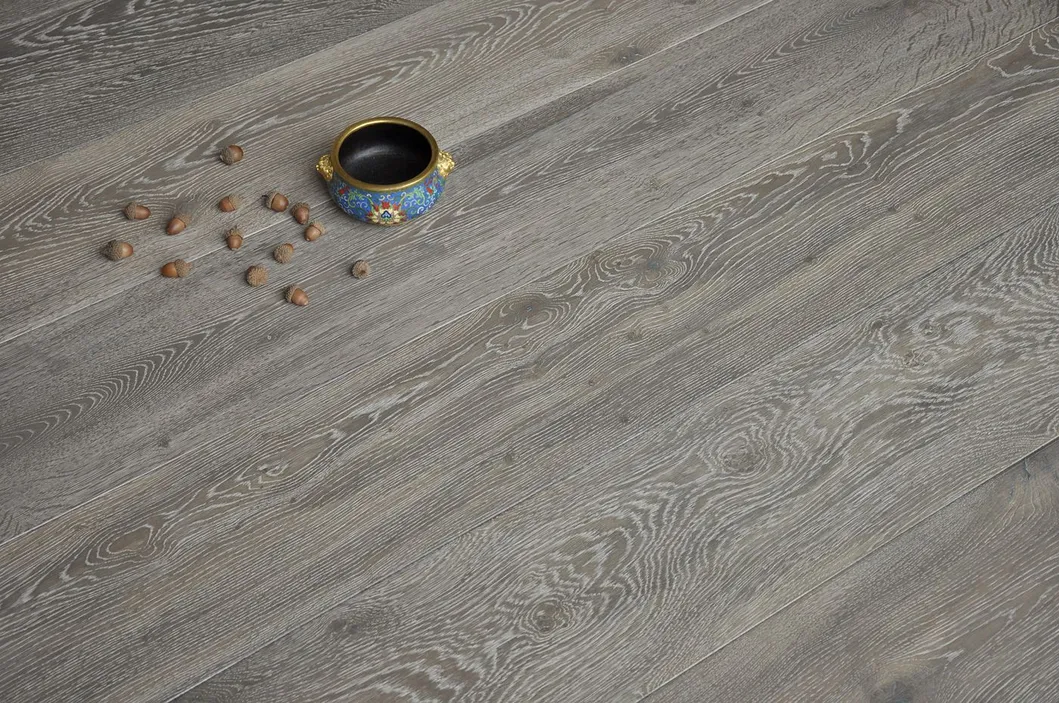 High Quality Big Size Reactive Stain Engineered White Oak Wood Flooring Oak Parquet Flooring