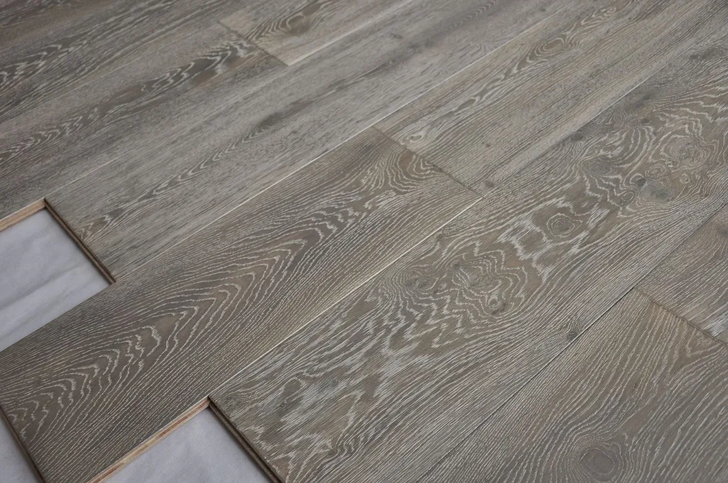 High Quality Big Size Reactive Stain Engineered White Oak Wood Flooring Oak Parquet Flooring