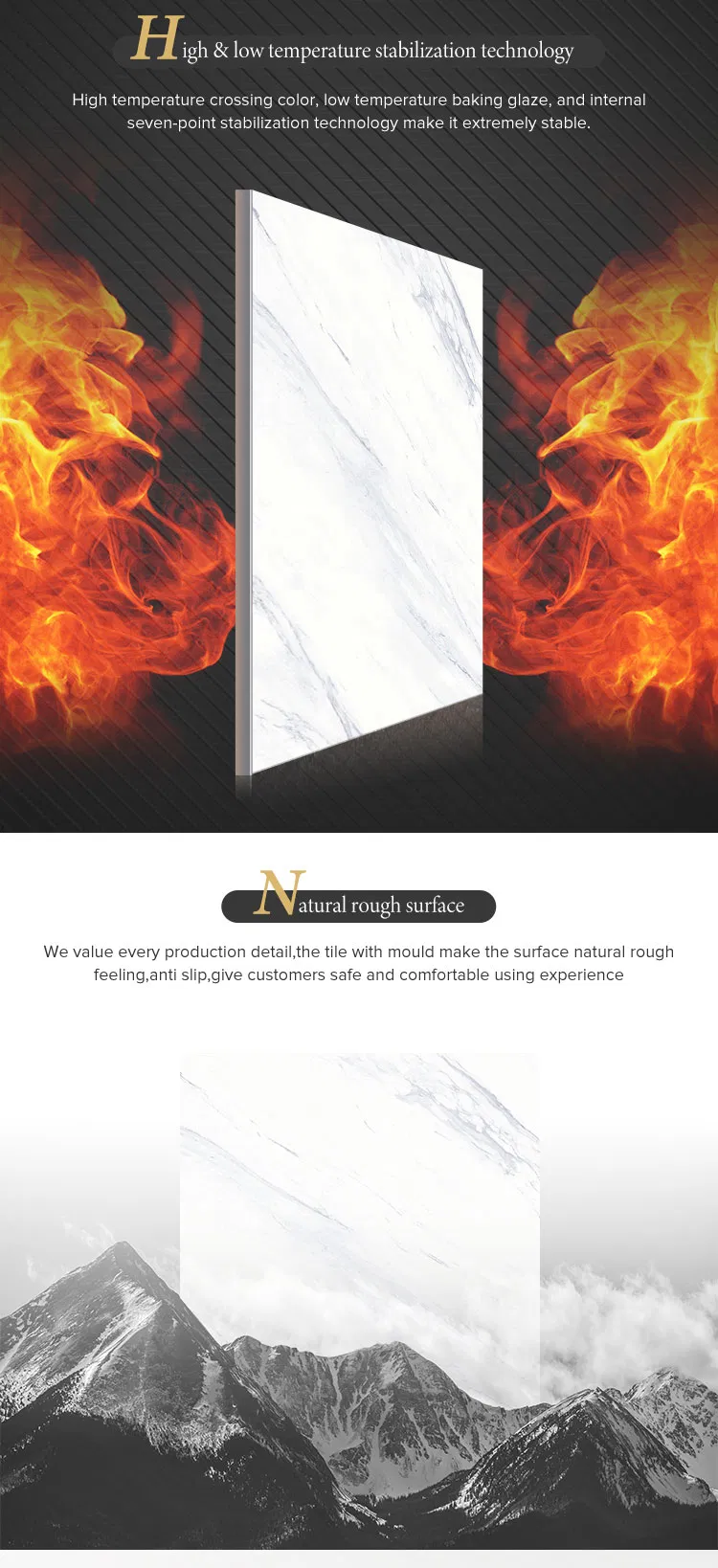 High Quality Cheap Price Non-Slip White Marble Cararra Matt Ceramic Floor and Wall Tiles