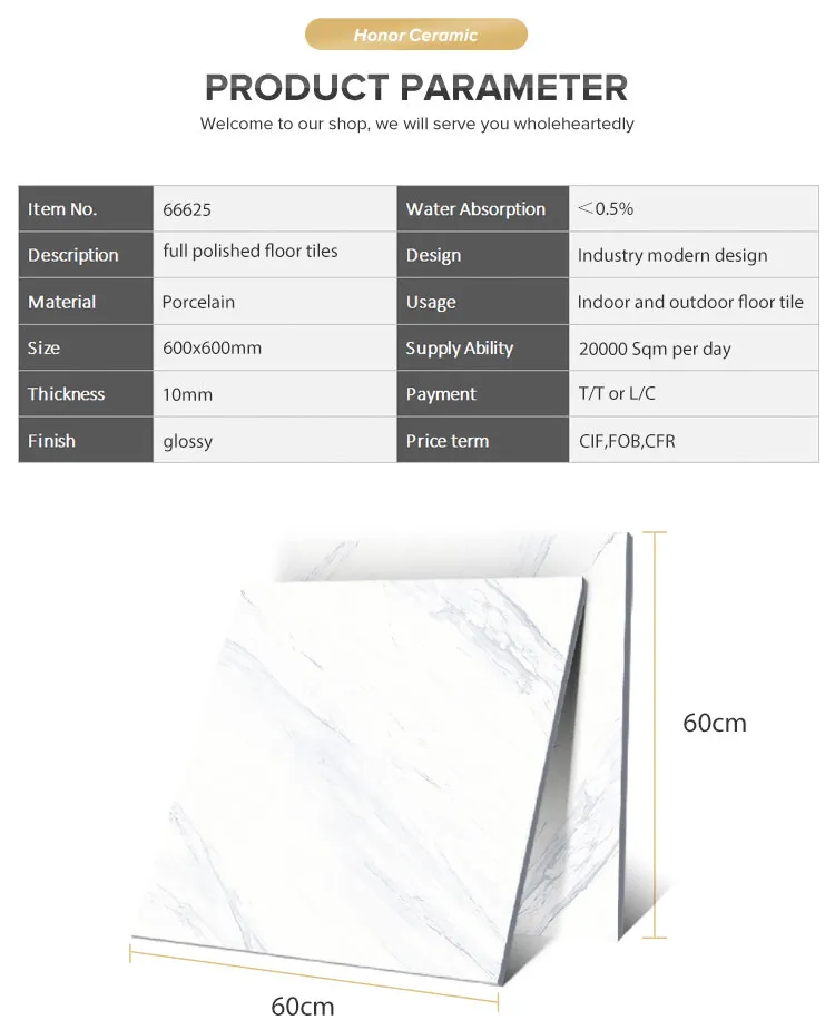 High Quality Cheap Price Non-Slip White Marble Cararra Matt Ceramic Floor and Wall Tiles