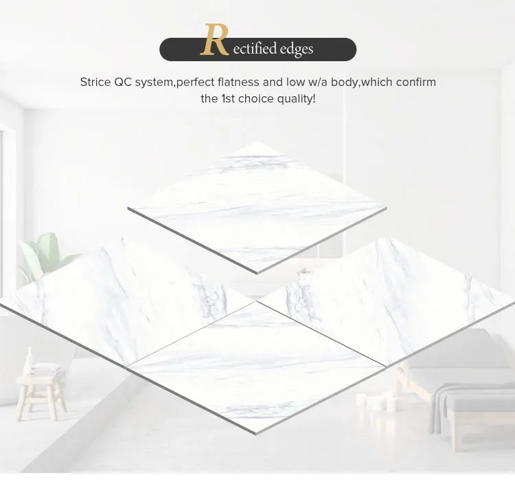 High Quality Cheap Price Non-Slip White Marble Cararra Matt Ceramic Floor and Wall Tiles