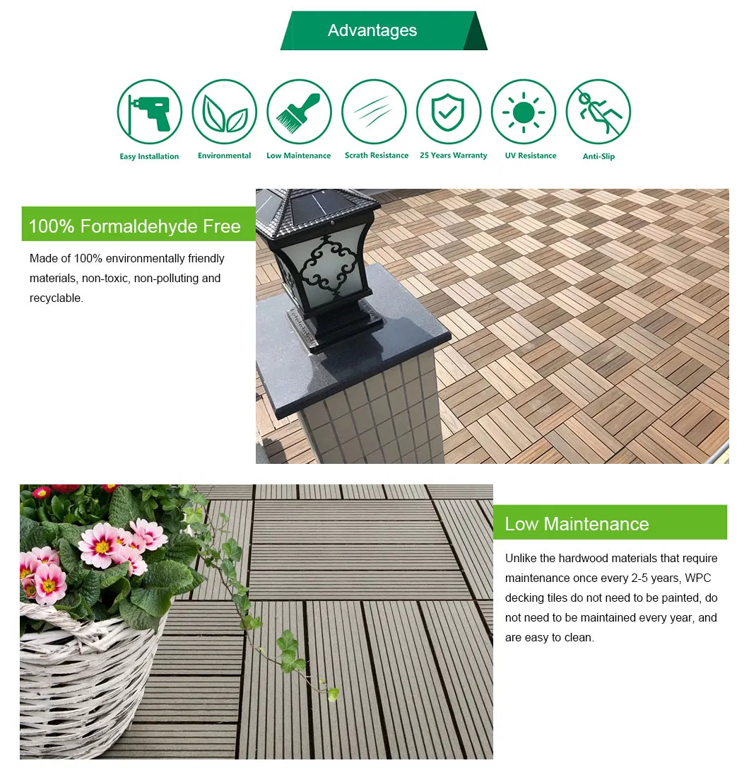 High Quality Low Price Outdoor Wood Grain Classic Project Decking