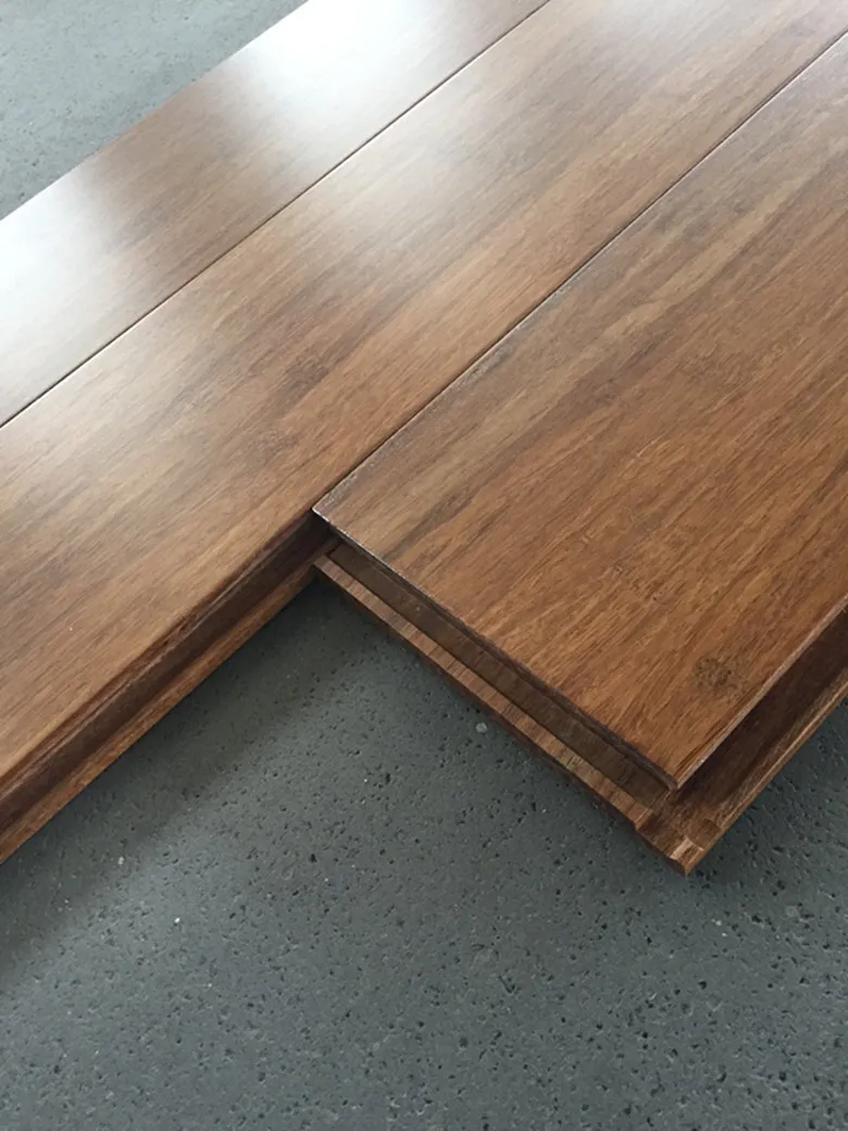 High Resistant Strand Woven Bamboo Flooring Coffee 14mm Click Bamboo