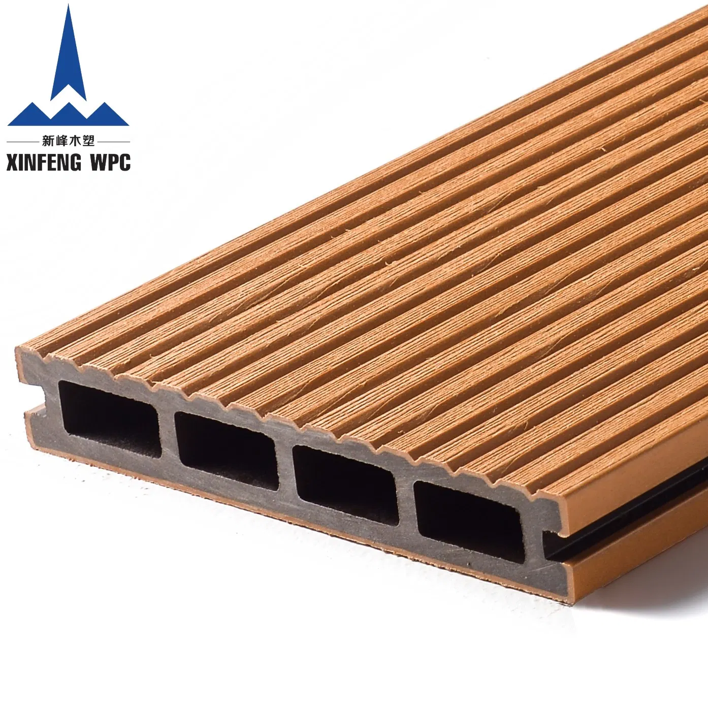 High Strength Co-Extrusion Wood Plastic Composite WPC Decking Board