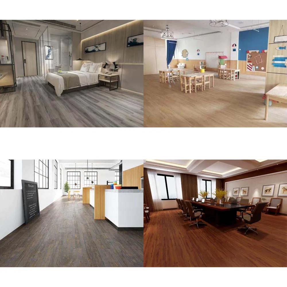 Home Used Spc Plastic Vinyl Plank Flooring with EVA