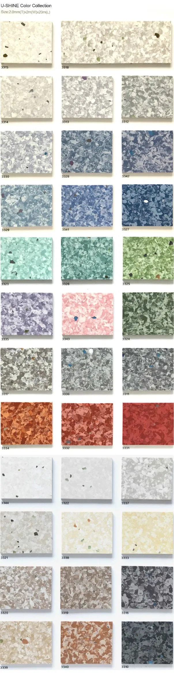 Homogeneous PVC Flooring Anti Bacterial PVC Hospital Flooring