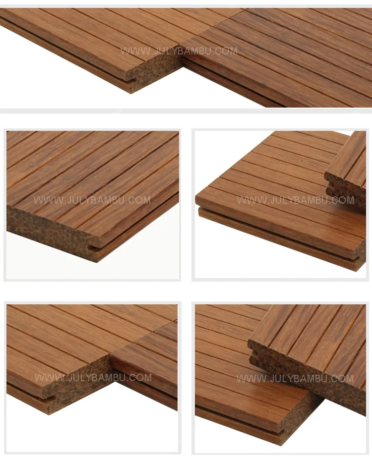 Hot Sale 18mm/20mm Strand Woven Bamboo Outdoor Decking for Garden