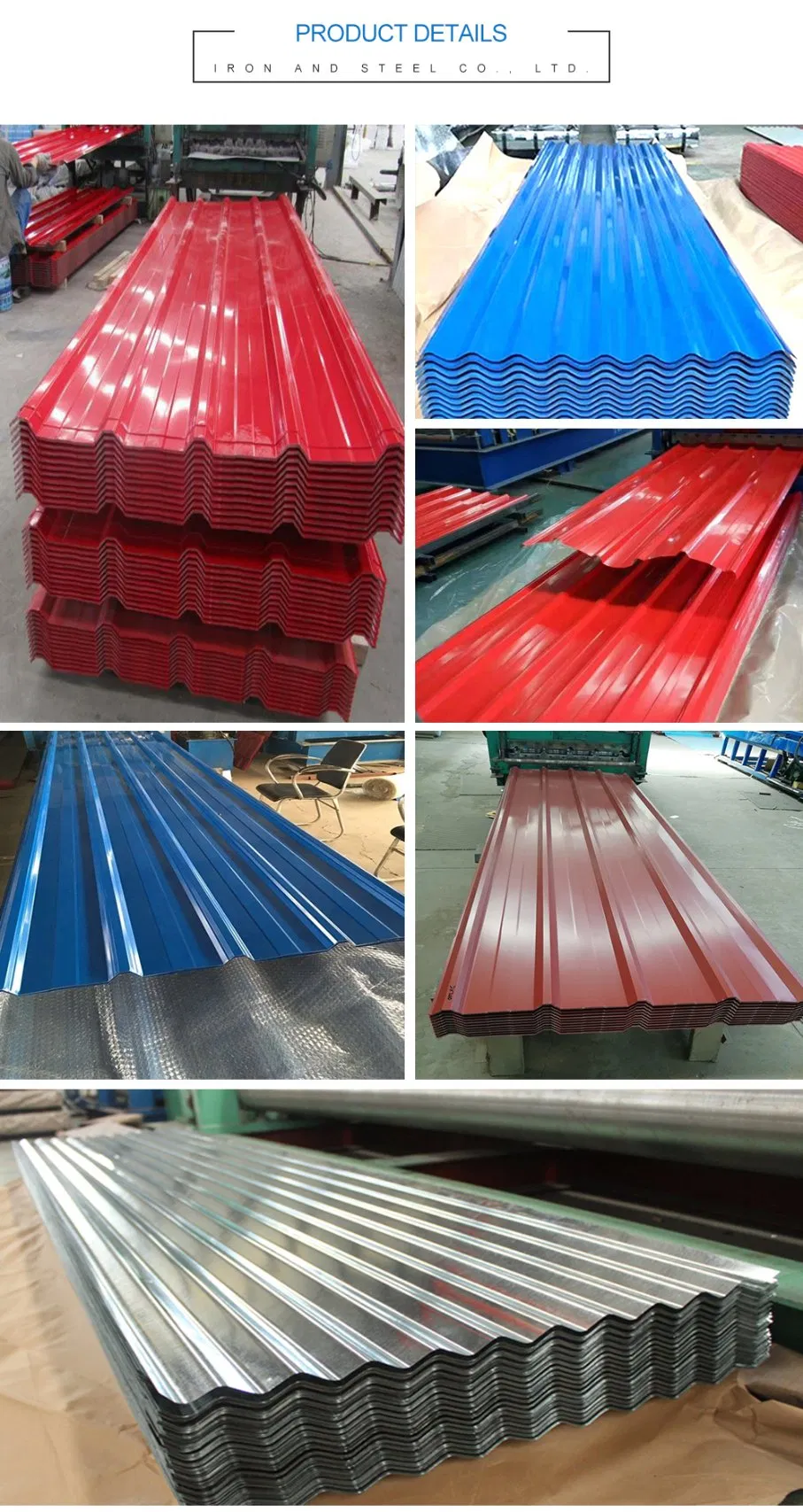 Hot Sale and High Quality Corrugated Galvanized Zinc Roofing Sheet with PPGI PPGL
