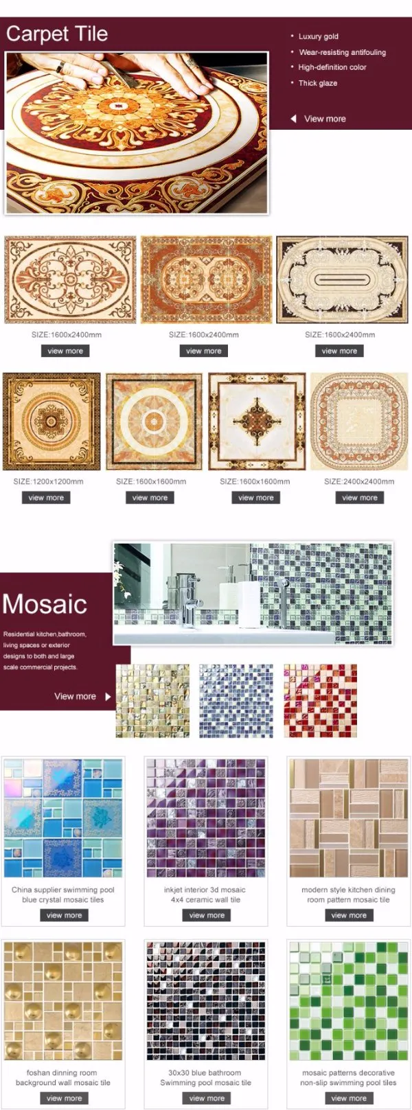 Hot Sale Factory Direct Price 600X600 Porcelain Ceramic Floor Tiles
