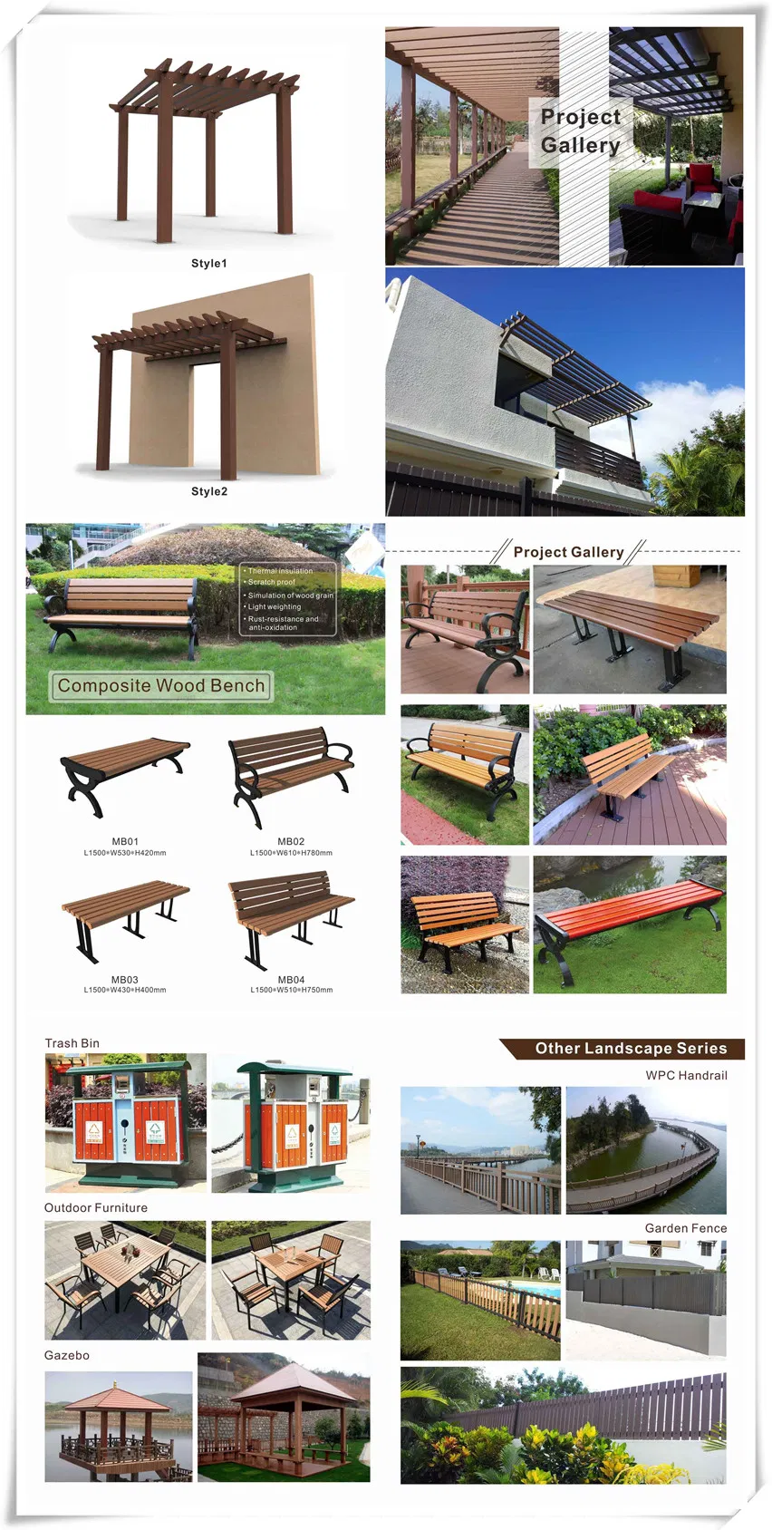 Hot Sale Outdoor Waterproof Swimming Pool Flooring Cover Hollow Wood Plastic WPC Composite Decking