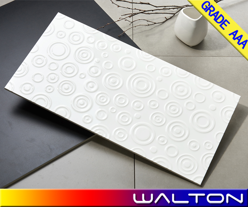 House Decoration 300X600 Decorative White Ceramic Wall Tiles (WT-HG63008)