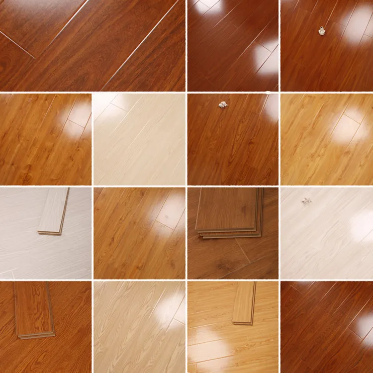 Household 12.3mm Embossed Waxed Edged Lamiante Flooring