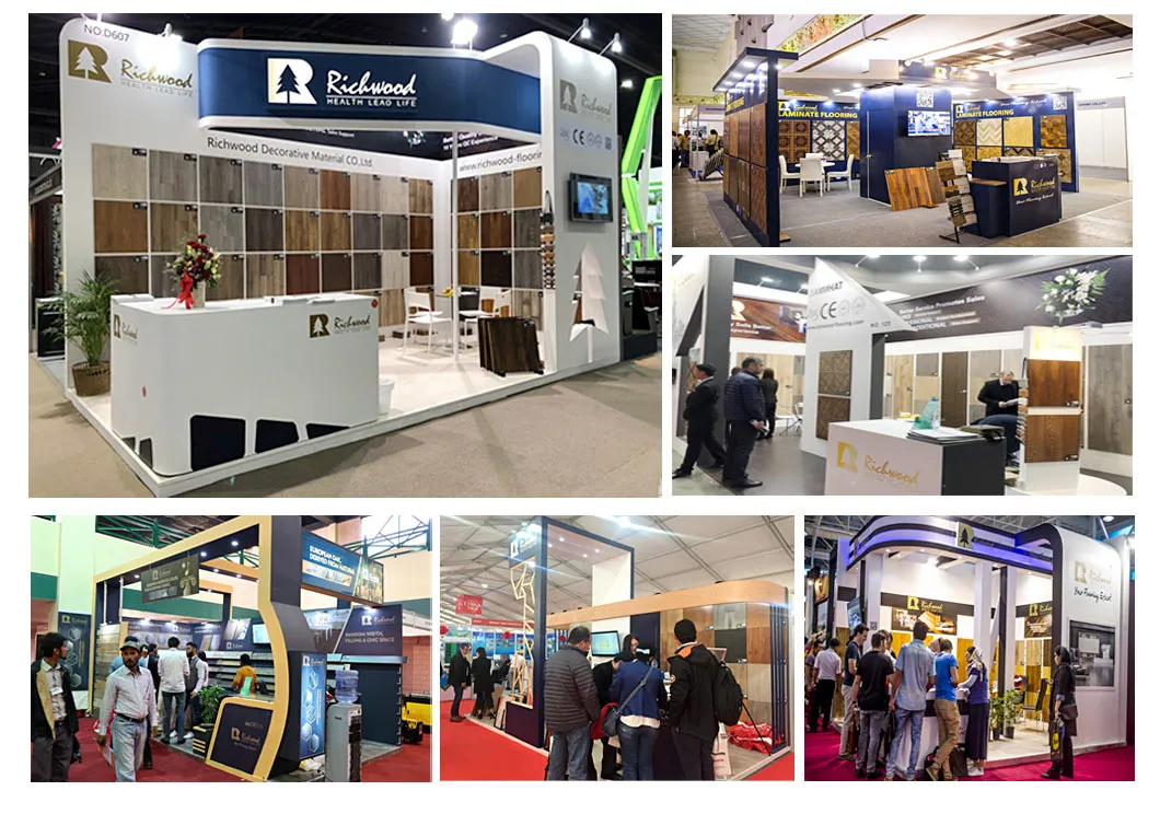 Household Embossed Hand Scraped Maple Waxed Edge Laminated Floor