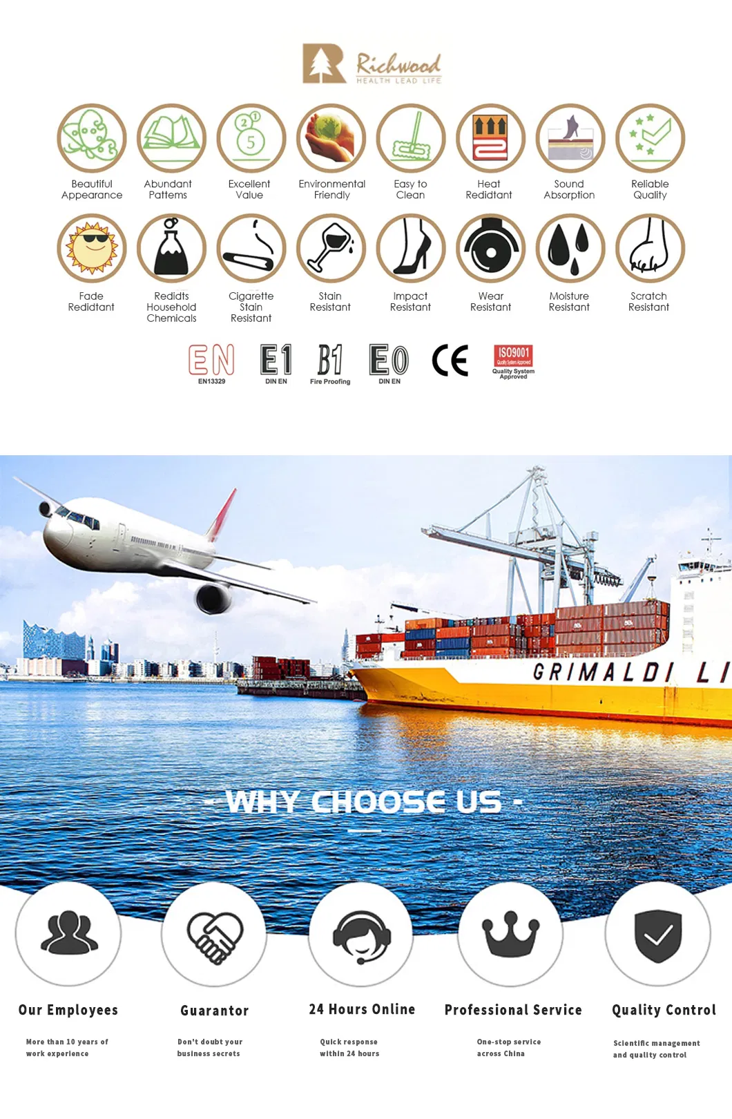 Household Embossed Hand Scraped Maple Waxed Edge Laminated Floor