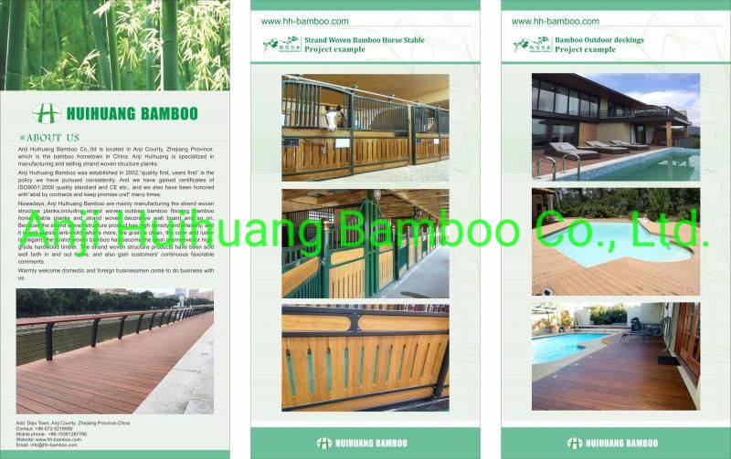 Huihuang Bamboo Garden Decking with Patent in China
