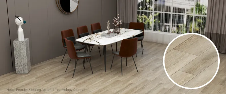 Indoor Wood Plastic Composite WPC Vinyl Flooring with Unilic and Pad