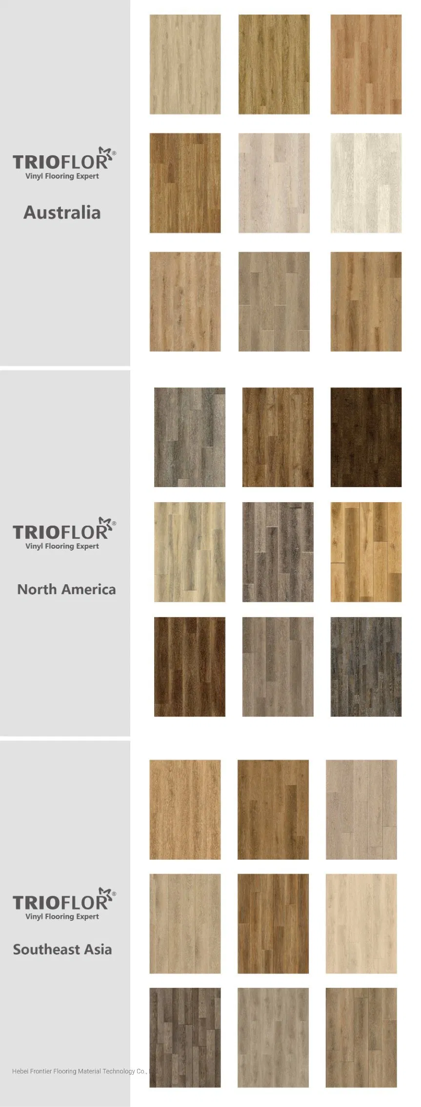 Indoor Wood Plastic Composite WPC Vinyl Flooring with Unilic and Pad