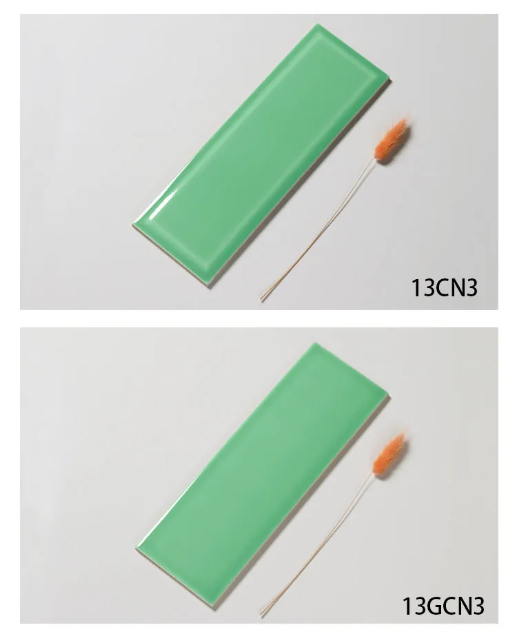Interior Decoration Ceramic Materials 100X300mm Green Backsplash Tiles