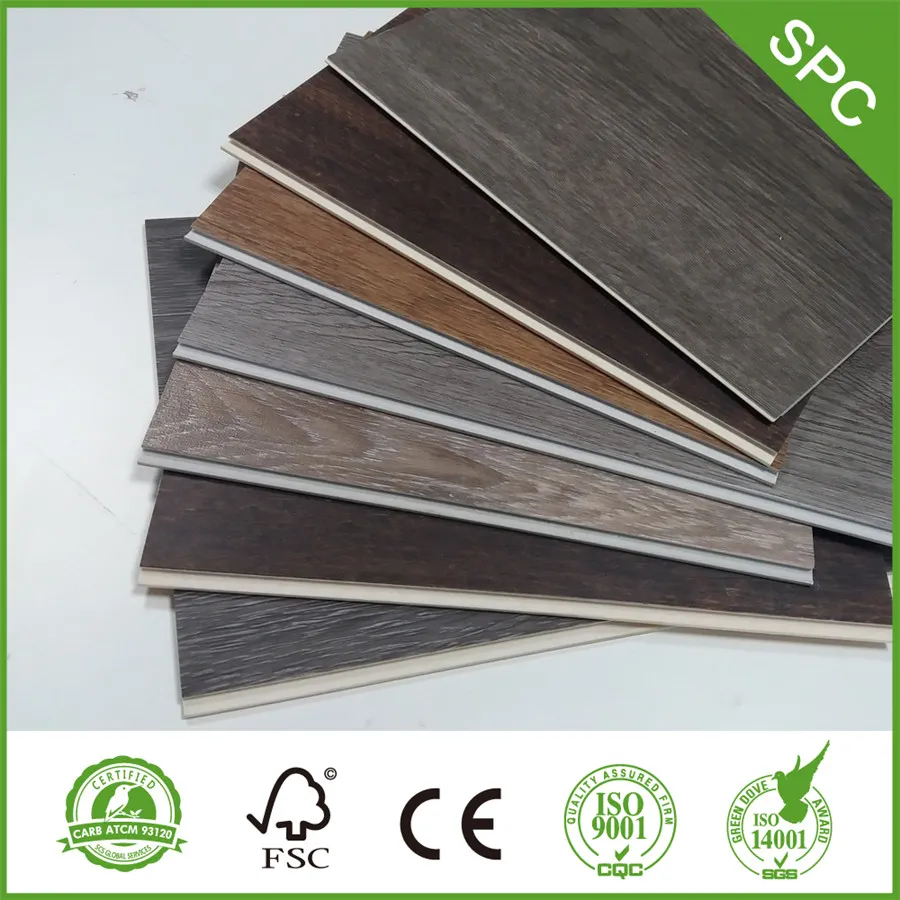 Kajaria Floor Tiles Durable Fireproof Household Spc Vinyl Plank