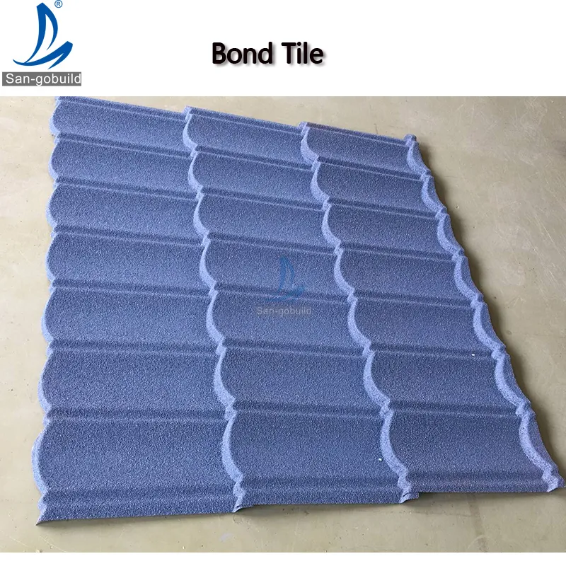 Kenya Mabati Stone Granules Coated Zinc Steel Roof Tile Factory Whosale Popular Roofing 1340 *420 mm