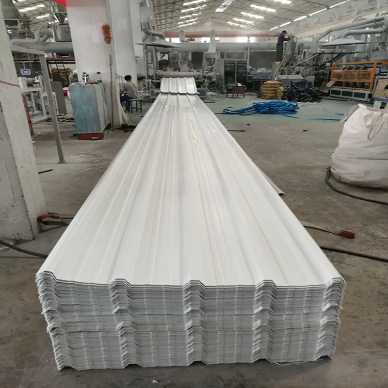 Kunshang Fireproof Plastic UPVC Corrugated Roof Sheet Material 1075mm