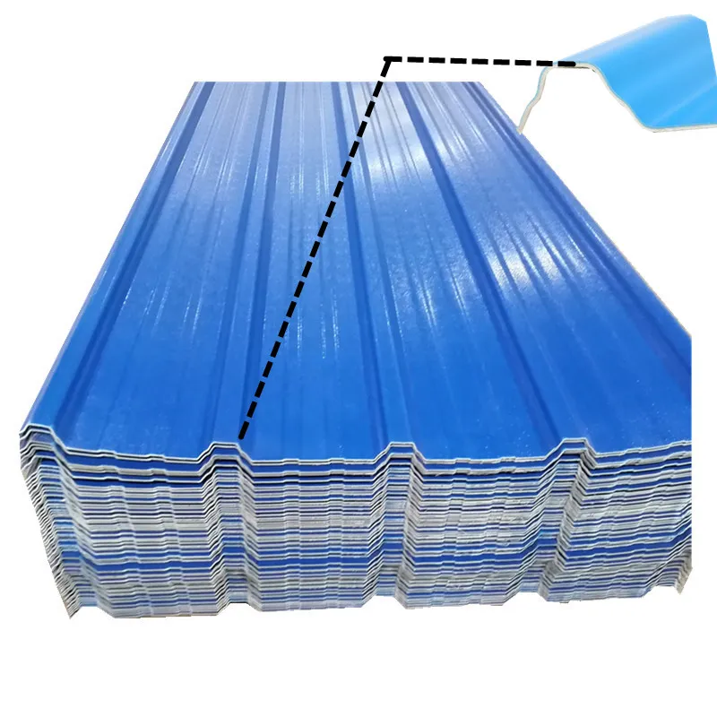 Kunshang Fireproof Plastic UPVC Corrugated Roof Sheet Material 1075mm