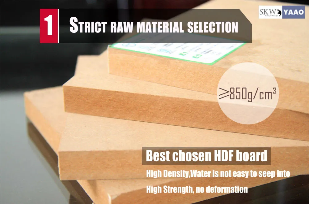 Laminate Flooring Durable 12mm HDF Waterproof Wood Laminate Flooring for Home Skw