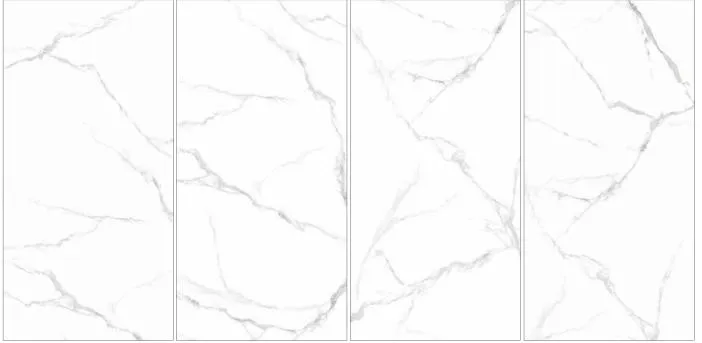 Large Glazed Porcelain Floor Polished Tiles 750X1500 with Cararra White Grade AAA