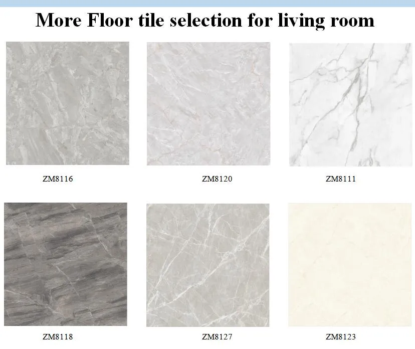 Large Glazed Porcelain Floor Polished Tiles 750X1500 with Cararra White Grade AAA