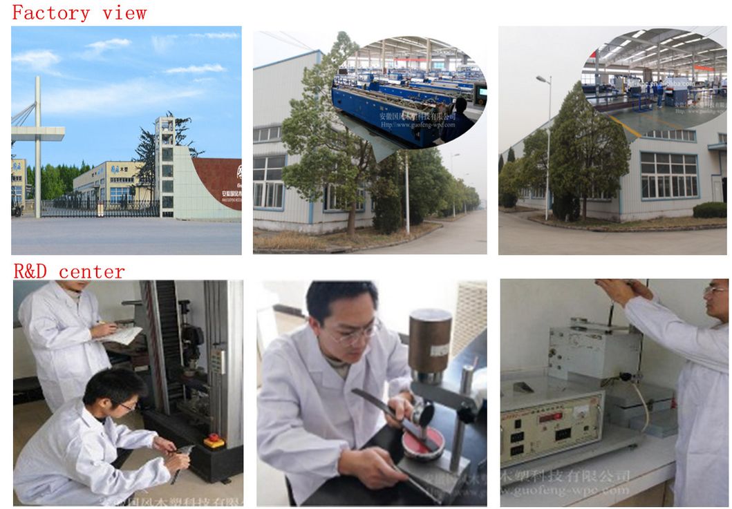 Light Wood Plastic Composite WPC Decking for Warning Sign