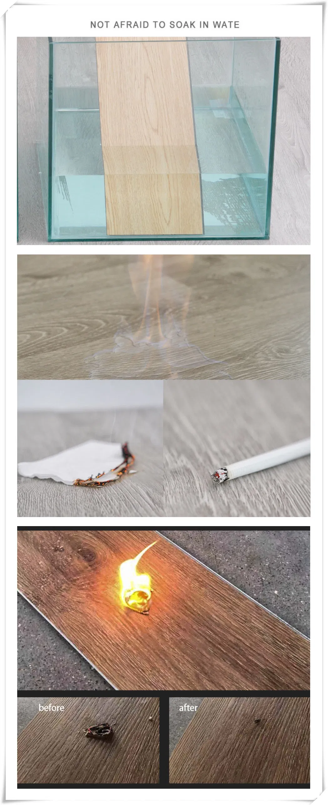 Long Lifetime Nature Look WPC Composite Pwc Waterproof Decking