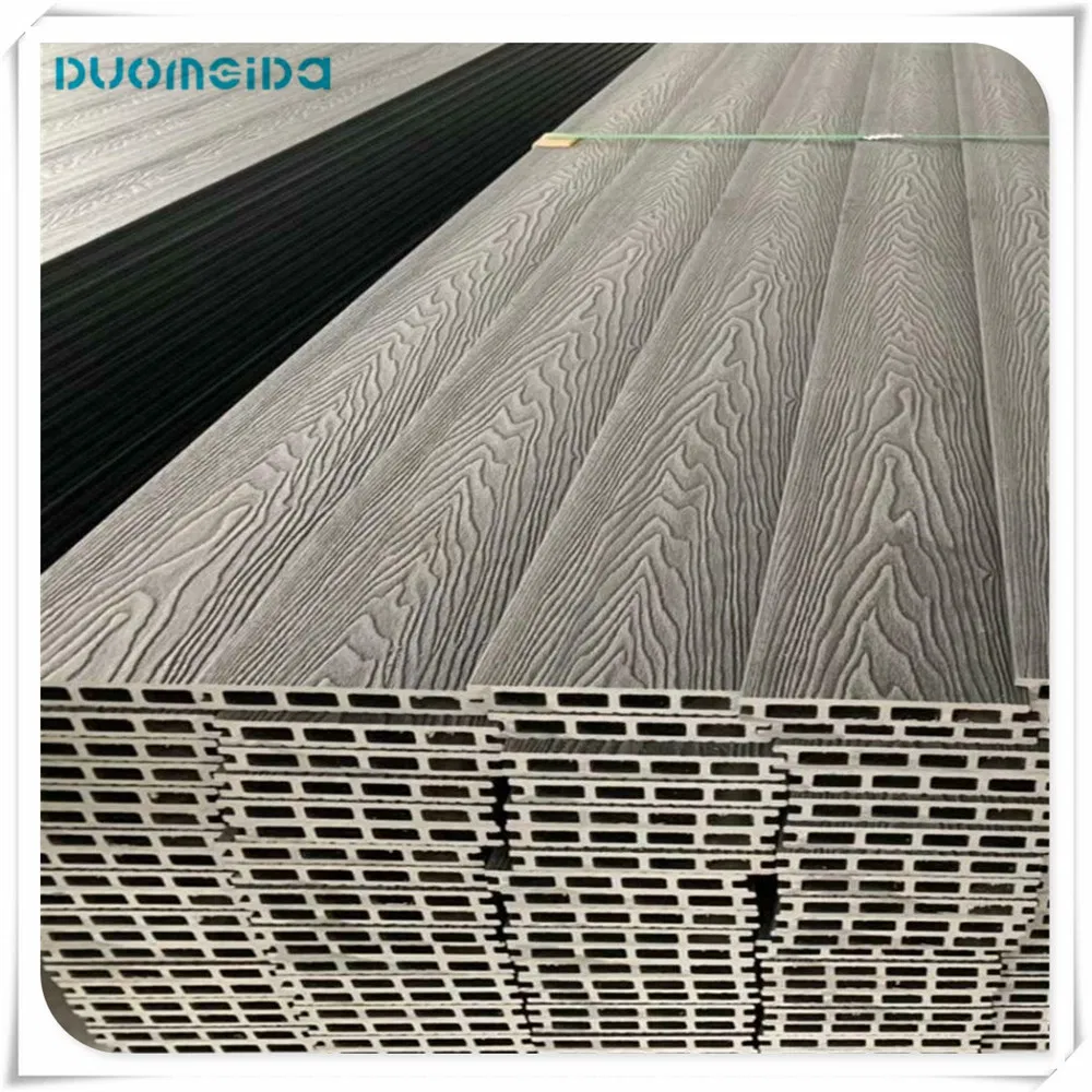 Low Maintenance WPC Wood Plastic Composite Round Hollow Decking