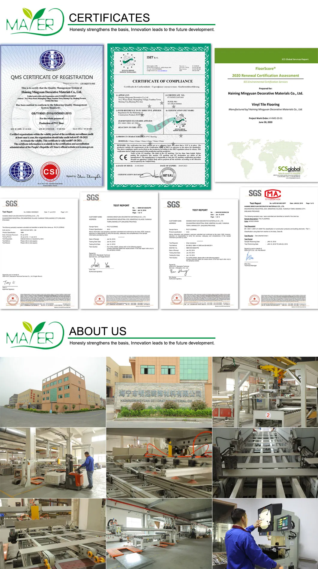 Luxury Spc Vinyl Flooring Click Lock System Plastic Flooring