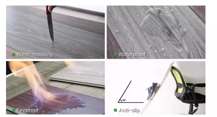 Luxury Spc Vinyl Flooring Click Lock System Plastic Flooring