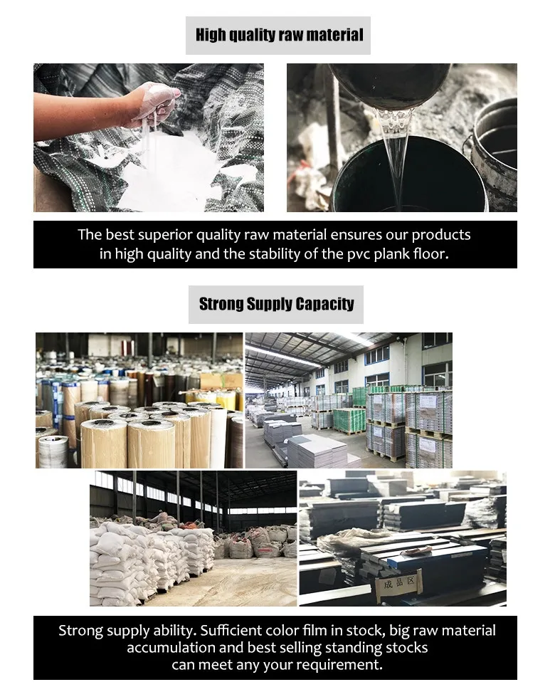Luxury Vinyl Non-Slip Interlock Floating Commercial PVC Flooring Spc Flooring for Decoration