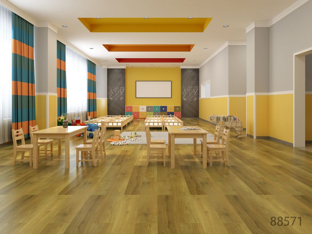 Marble Look Commercial Luxury 6.5mm Waterproof Floor Vinyl Plank Premium Spc Flooring