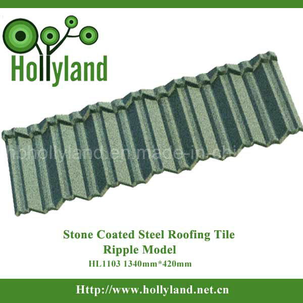 Metal Roof Tile with Stone Chips Coated (Ripple Tile)