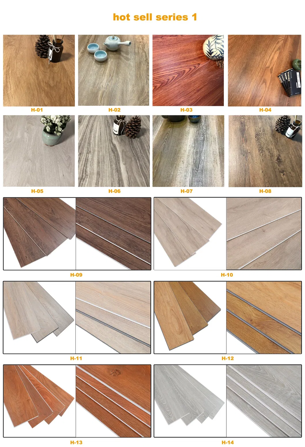 Moisture Proof 3.5mm/4mm/4.2mm/5mm/5.5mm/6mm or as Customized Lvt Floor Stone Flooring