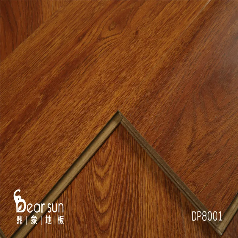 Natural Texture U-Groove 7mm 8mm 10mm Laminate Flooring Factory Sale