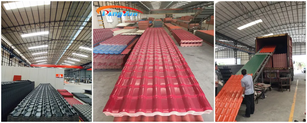New Design Hot Sale Spanish Style Synthetic Resin Roof Tile with ASA Light Weight Telhas Roof Tiles PVC Plastic Roofing Sheet Popular in Ecuador