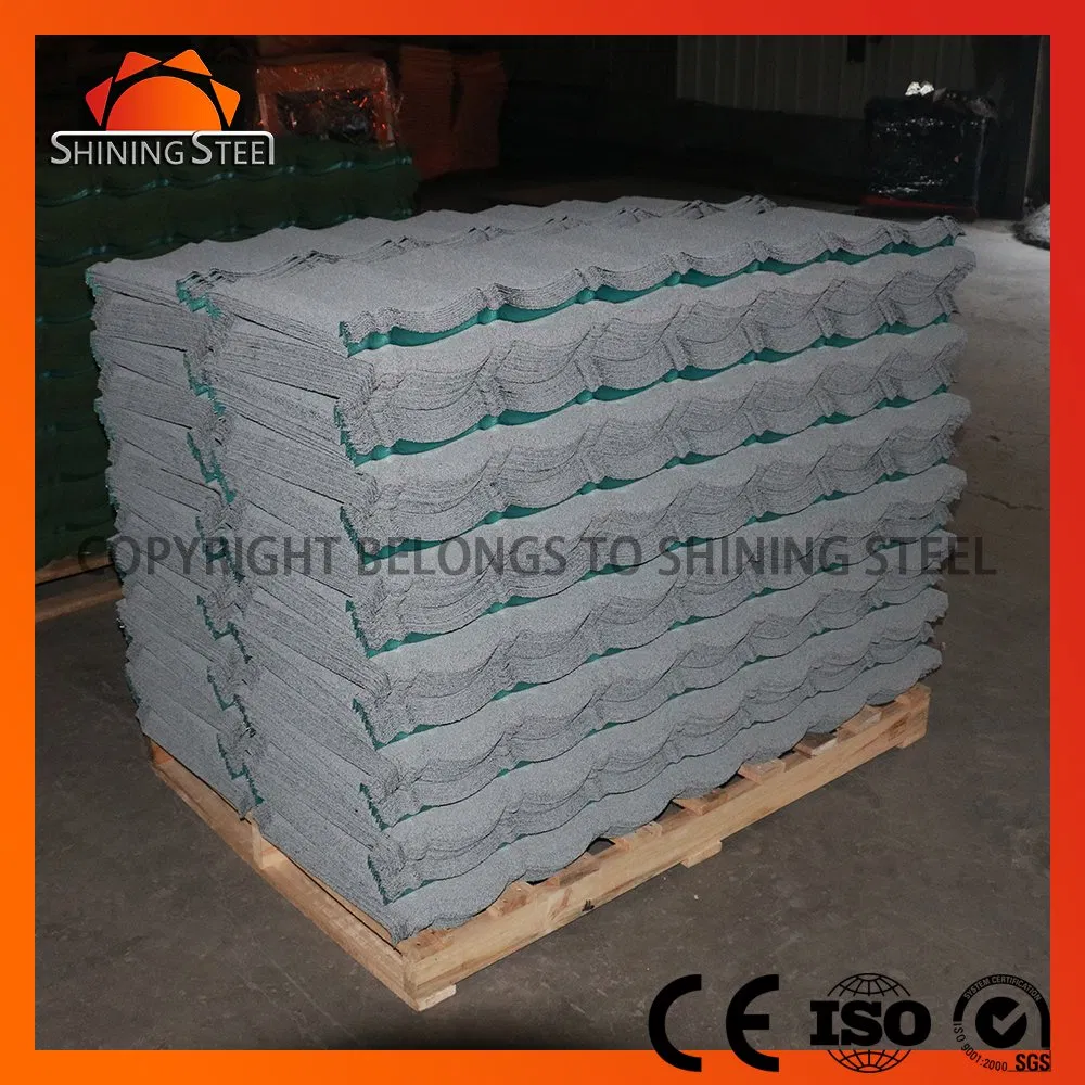 New Design Modern Great Quality House Terracotta Red Color Metal Roof Tiles on Sale 1340 *420mm in Cheap Price