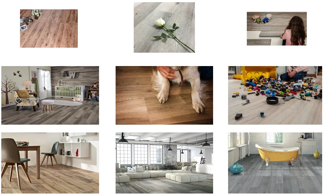 Newest Indoor Decoration Material Moistureproof Spc Click Vinyl Flooring/PVC Click Vinyl Flooring