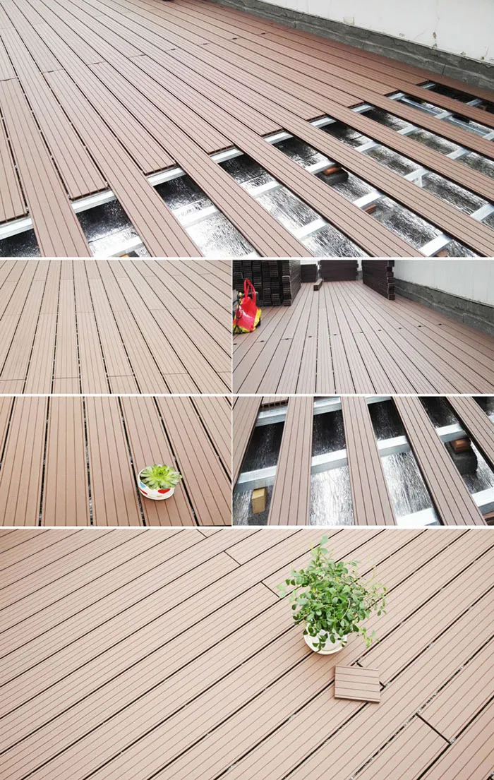 No Crack WPC Decking Outdoor Decking Wood Plastic Composite Decking CE Intertek Certificated