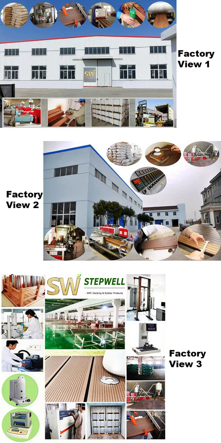 No Crack WPC Decking Outdoor Decking Wood Plastic Composite Decking CE Intertek Certificated