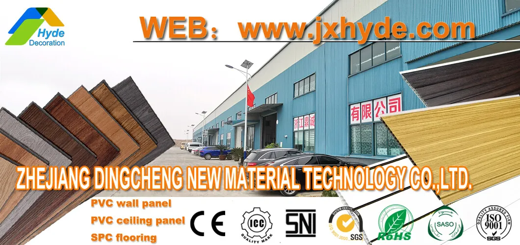 Non-Slip Spc PVC Interlocking Vinyl Floor Tile Engineered Wood Plastic Composite Floor 4mm